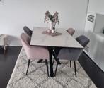 Eettafel met 4 stoelen, Ophalen of Verzenden