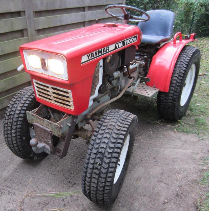 Yanmar super compact 4WD tractor YM1100 D - japanse versie, Tuin en Terras, Zitmaaiers, Gebruikt, 90 tot 120 cm, Elektrische starter