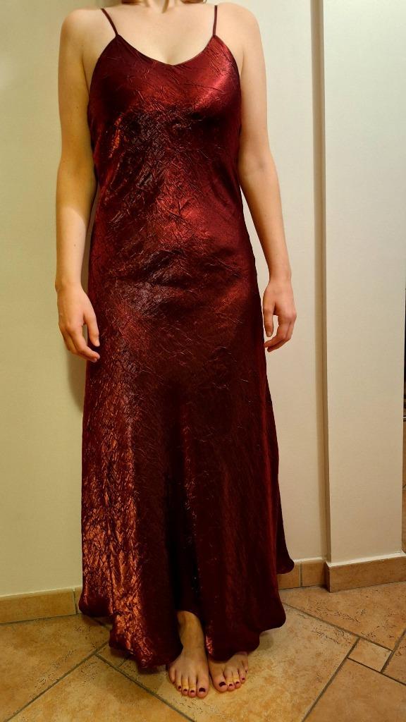 Robe longue de soirée à fines bretelles, Kleding | Dames, Jurken, Nieuw, Maat 38/40 (M), Overige kleuren, Ophalen of Verzenden