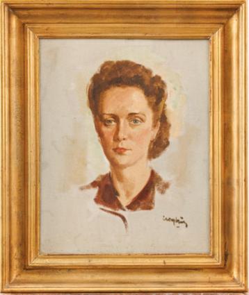 Julien Creytens (1897-1972): Vrouwenportret (56 x 66 cm) beschikbaar voor biedingen