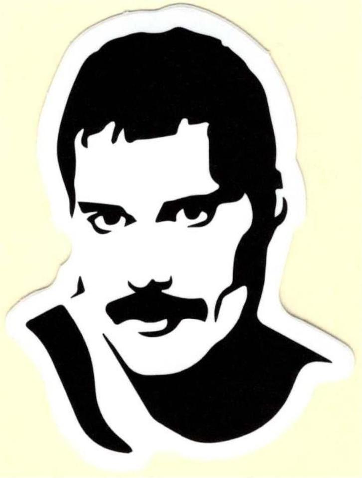 Freddie Mercury sticker #2, Verzamelen, Muziek, Artiesten en Beroemdheden, Nieuw, Verzenden