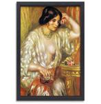 Gabrielle met sieraden - Pierre-Auguste Renoir canvas + bakl, Verzenden