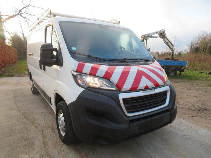 Peugeot Boxer 2.0 BlueHDI L2H1- ingericht - 2018 - €6b, Autos, Camionnettes & Utilitaires, Entreprise, Achat, ABS, Caméra de recul