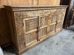 Nieuw Dressoir IBiza/Boho met hand uitgesneden 40% korting, Huis en Inrichting, Overige houtsoorten, Met deur(en), Ibiza/Boho/Botanisch