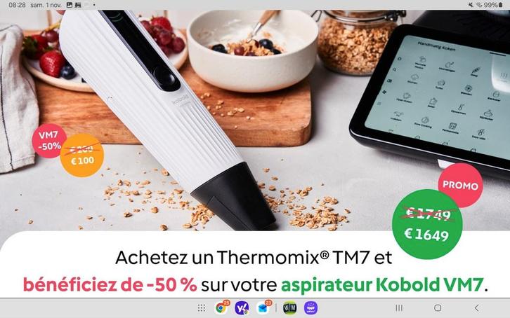 TM7 1549€     ou TM7 + ASPIRATEUR VM7 1649€    Crédit 0%, Elektronische apparatuur, Overige elektronische apparatuur, Zo goed als nieuw