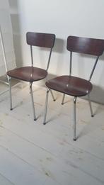 2 formica stoelen samen 5 eur, Twee, Bruin, Zo goed als nieuw, Ophalen