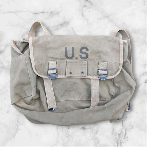 U.S. WO2 Army M1945 Musette bag, Verzamelen, Militaria | Tweede Wereldoorlog, Ophalen of Verzenden