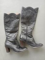 dameslaarzen donkerblauw, maat 38, Enlèvement ou Envoi, Porté, Bottes hautes, Bleu