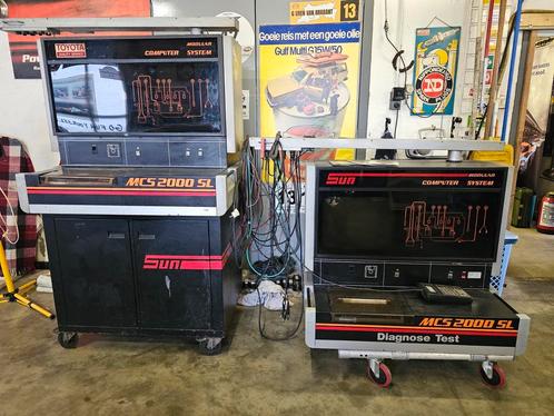 2x Sun MCS 2000  Diagnose viergas tester, motor tester,, Auto diversen, Autogereedschap, Gebruikt, Ophalen