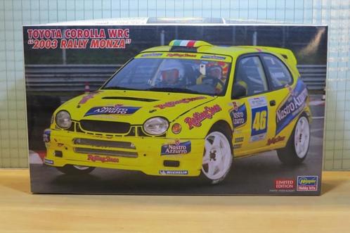 Valentino Rossi Toyota Corolla WRC 2003 1:24 bouwdoos, Hobby en Vrije tijd, Modelbouw | Auto's en Voertuigen, Nieuw, Auto, Groter dan 1:32