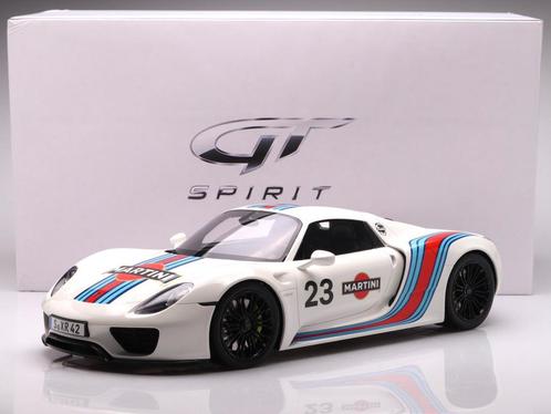 Porsche 918 Spyder #23 Martini Racing 1:12 GT-SPIRIT, Hobby en Vrije tijd, Modelauto's | 1:5 tot 1:12, Zo goed als nieuw, Auto