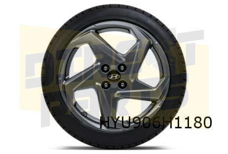 Hyundai Bayon velg alu. 17" design "Seoul" grafiet (6/21-) O, Auto-onderdelen, Banden en Velgen, Band(en), 17 inch, Personenwagen
