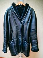 Magnifique gilet mi-long en cuir noir, comme neuf., Enlèvement ou Envoi