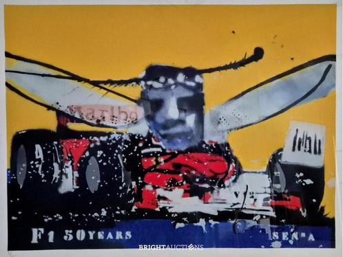 Senna - Herman Brood, Antiek en Kunst, Kunst | Schilderijen | Abstract, Ophalen