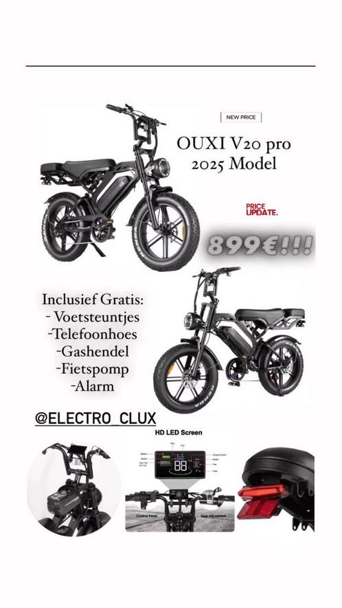 Fatbike Ouxi V20 Pro 3.0 2025! Laatste Upgrade!, Fietsen en Brommers, Fietsen | Driewielers, Nieuw, Ophalen of Verzenden