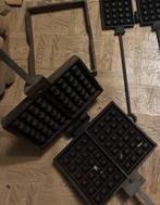 Antieke vintage wafelijzer gietijzer, Elektronische apparatuur, Wafelijzers, Ophalen, Gebruikt