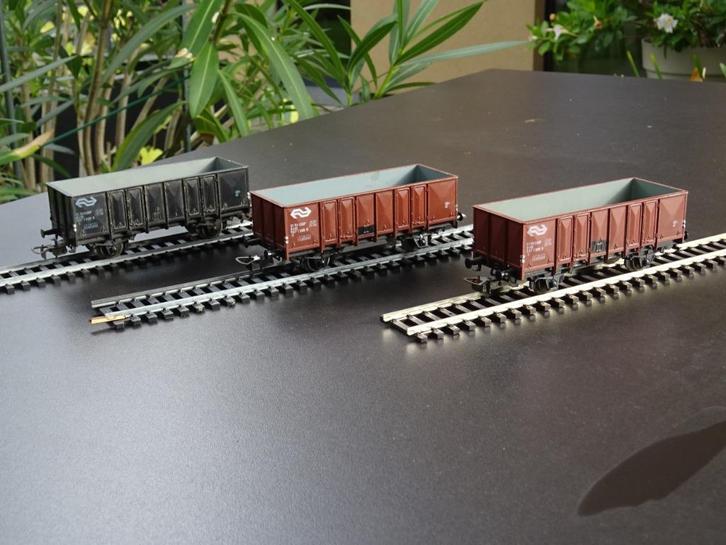 Lot Nederlandse goederenwagons - Piko - HO, Hobby en Vrije tijd, Modeltreinen | H0, Gebruikt, Wagon, Gelijkstroom, Piko, Ophalen of Verzenden