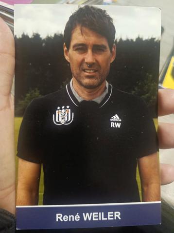 Photo RSC Anderlecht coach Weiler, Enlèvement ou Envoi, Comme neuf