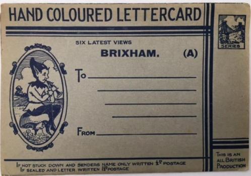 2 livrets de cartes postales 6x2 de Brixham vers 1940, Collections, Photos & Gravures, Utilisé, Photo, Étranger, 1940 à 1960, Enlèvement ou Envoi