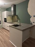 Nette Hoogglans Witte Hoekkeuken + Quooker + GEDEMONTEERD, Huis en Inrichting, Ophalen of Verzenden, Wit, Hoekkeuken, Hoogglans of Gelakt