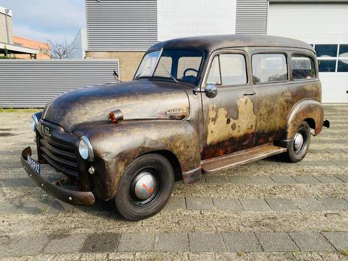 Chevrolet GMC Suburban 1951 Nederlandse kenteken en gekeurd, Auto's, Chevrolet, Te koop, Suburban, Benzine, Monovolume, Handgeschakeld