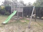 Jungle Gym fort en 2 schommels., Ophalen, Gebruikt, Glijbaan
