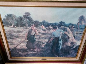 Lot van 1 medium en 3 kleinere schilderijen  beschikbaar voor biedingen