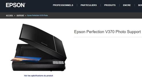 scanner EPSON Perfection V370 Photo, Informatique & Logiciels, Scanners, Comme neuf, Scanner de diapositives, Enlèvement