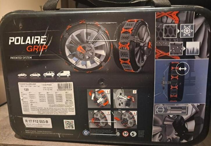 Deux chaînes polaire grip 120 pour véhicules non chaînables, Autos : Divers, Chaînes, Enlèvement ou Envoi