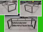 NIEUW tafelonderstel 250x101x73 cm H - tuintafel - eettafel, Ophalen, Nieuw, Rechthoekig, Metaal