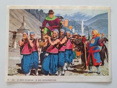 Vintage Sticker - Esso - De Grote Ontdekkingsreizigers N1, Verzamelen, Stickers, Zo goed als nieuw, Overige typen, Ophalen of Verzenden