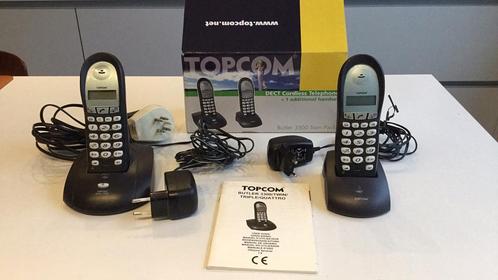 Pack de deux Topcom Butler 3300, Télécoms, Téléphones fixes | Combinés & sans fil, Utilisé, Enlèvement ou Envoi