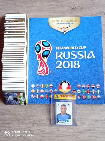 Panini Russia 2018 World Cup complete set + leeg album