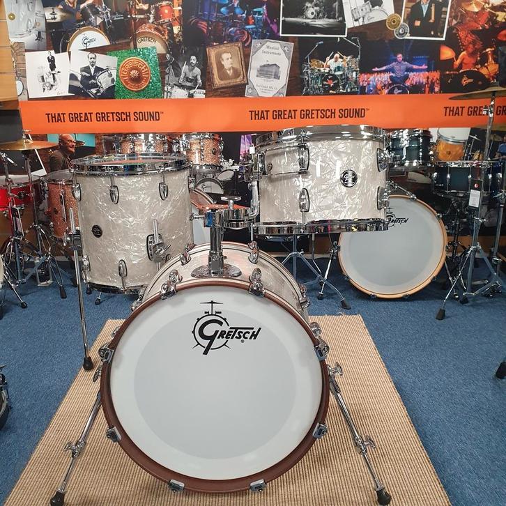 Gretsch Renown maple: vintage pearl. Mooi jazzsetje, Muziek en Instrumenten, Drumstellen en Slagwerk, Nieuw, Pearl, Ophalen of Verzenden