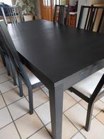 Ikea-tafel en 6 stoelen, Huis en Inrichting, Ophalen, Gebruikt, 4 tot 6 stoelen