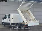 Iveco Daily 35C14 Kipper met Kist Dubbel Cabine 3,5t Trekhaa, Auto's, Stof, Gebruikt, Euro 6, Iveco