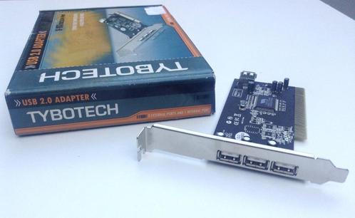 Tybotech 3+1 USB 2.0-poorten PCI uitbreidingskaart, Computers en Software, USB Sticks, Zo goed als nieuw, Ophalen of Verzenden