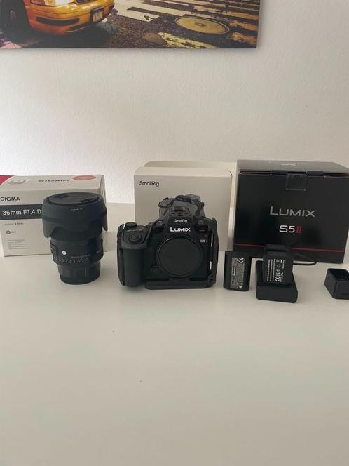 Panasonic Lumix S5 II + Sigma 35mm 1.4 DG DN + Free Smallrig, Audio, Tv en Foto, Fotocamera's Digitaal, Zo goed als nieuw, Compact