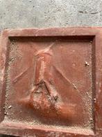 Terracotta haardsteen tegels -, Ophalen, Gebruikt, Vierkant, Overige materialen