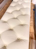 Bed voeteinde wit leder voor 2 persoonsbed, Huis en Inrichting, Slaapkamer | Bedden, Ophalen, Gebruikt, Wit