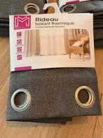 Lot de 3 rideaux thermiques gris chiné, Enlèvement, Gris