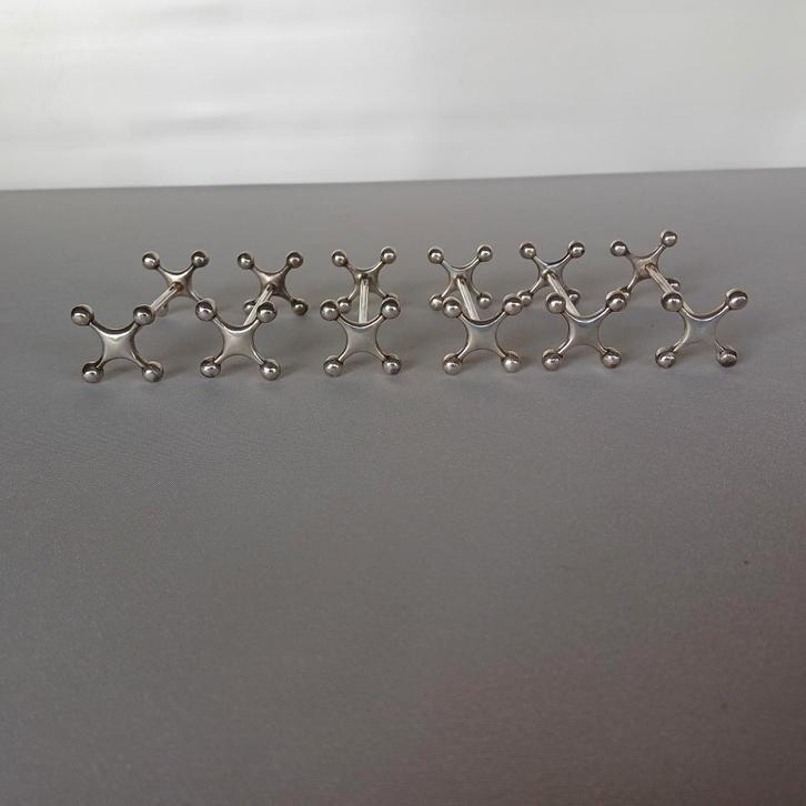 Antieke verzilverde messenleggers Wiskemann, Antiek en Kunst, Antiek | Bestek, Ophalen of Verzenden