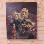 Peinture à l'huile ancienne La lecture interdite Karel Ooms, Enlèvement ou Envoi