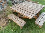 Tafel voor 8 personen, Tuin en Terras, Picknicktafels, Ophalen, Gebruikt, Vierkant, Hout
