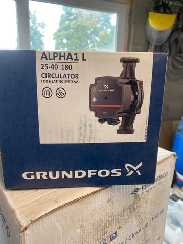 Nieuw!!! Grundfos Alpha1 L 25-40 180mm Circulatiepomp beschikbaar voor biedingen