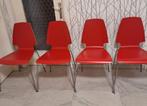 Mooie toffe rode stoelen  een koopje, Ophalen, Zo goed als nieuw