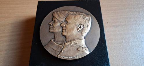 Medaille Filip en Mathilde, Verzamelen, Koningshuis en Royalty, Ophalen of Verzenden