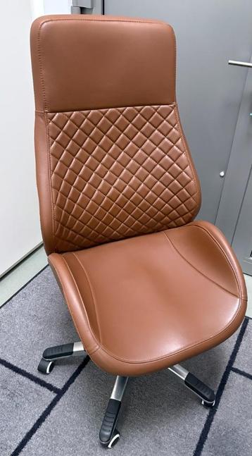 Design bureaustoel cognac beschikbaar voor biedingen