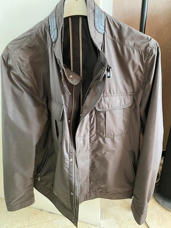 Heren jas vest massimo Dutti (Zara Men ), Kleding | Heren, Jassen | Zomer, Zo goed als nieuw, Maat 56/58 (XL), Bruin, Verzenden