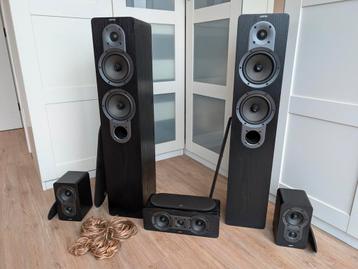 Jamo S 426 HCS 3, 5.0, zwart, totaal +500Watt, goede staat! beschikbaar voor biedingen